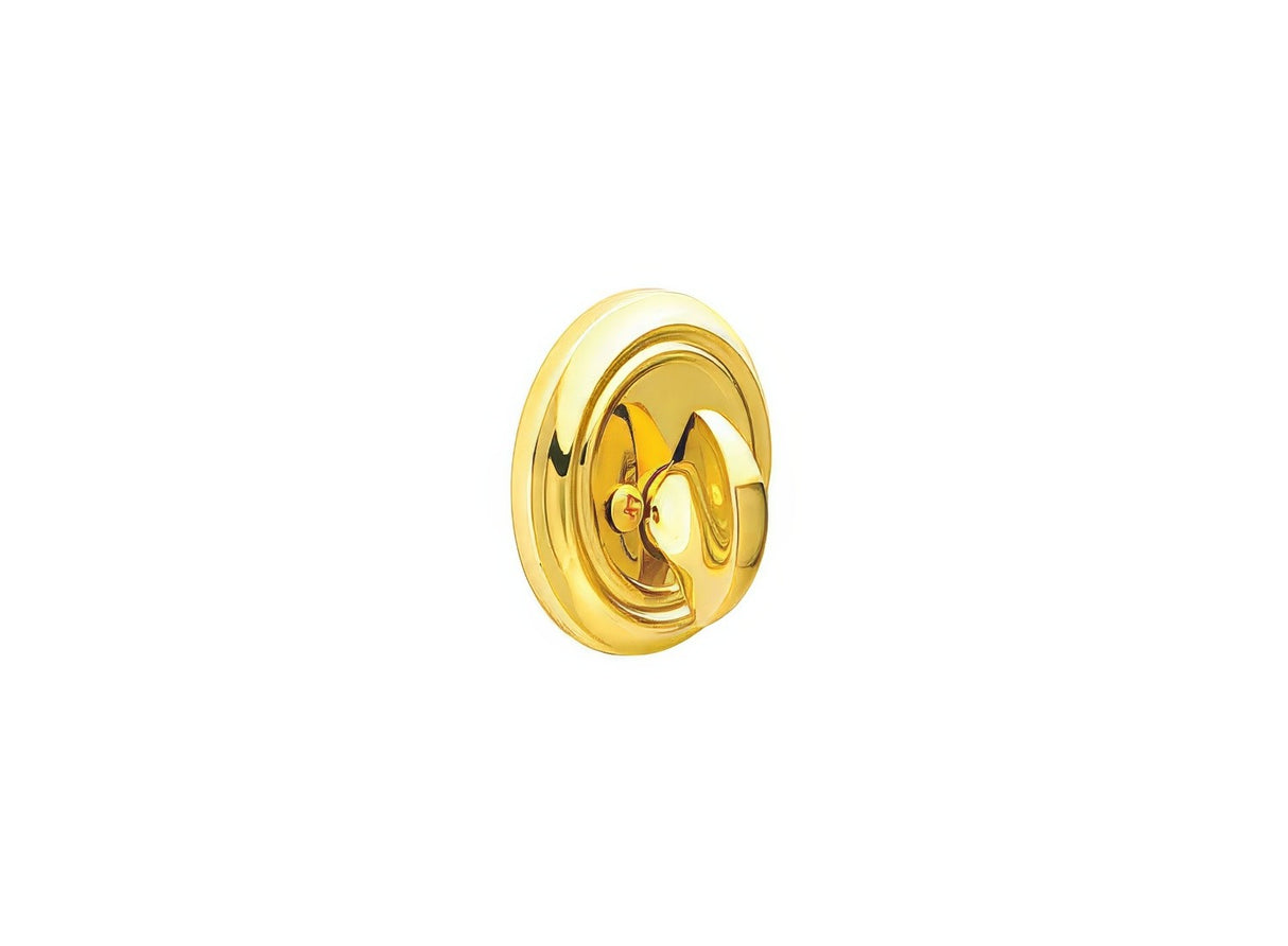 Emtek 8550US3 polished brass single sided deadbolt