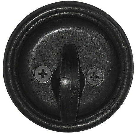 Emtek 8556FB flat black single sided deadbolt