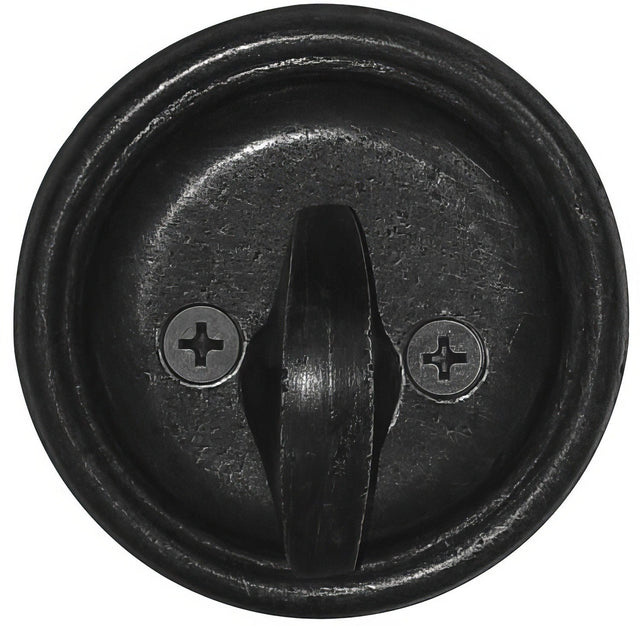 Emtek 8556FB flat black single sided deadbolt