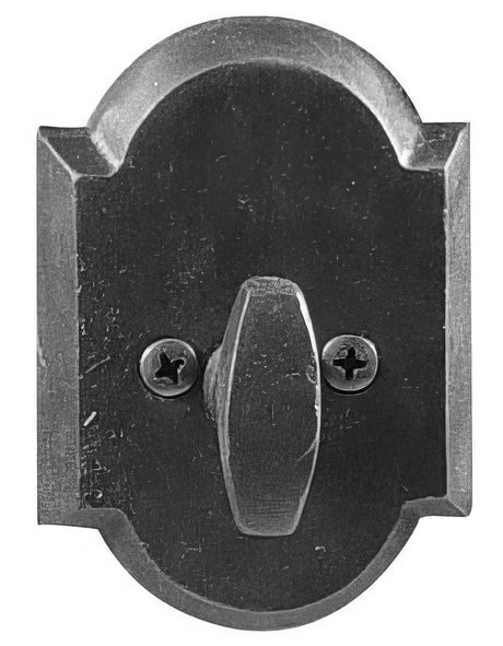 Emtek 8557FB flat black single sided deadbolt