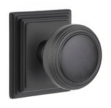 Emtek 8561NWUS19 flat black dummy door knob