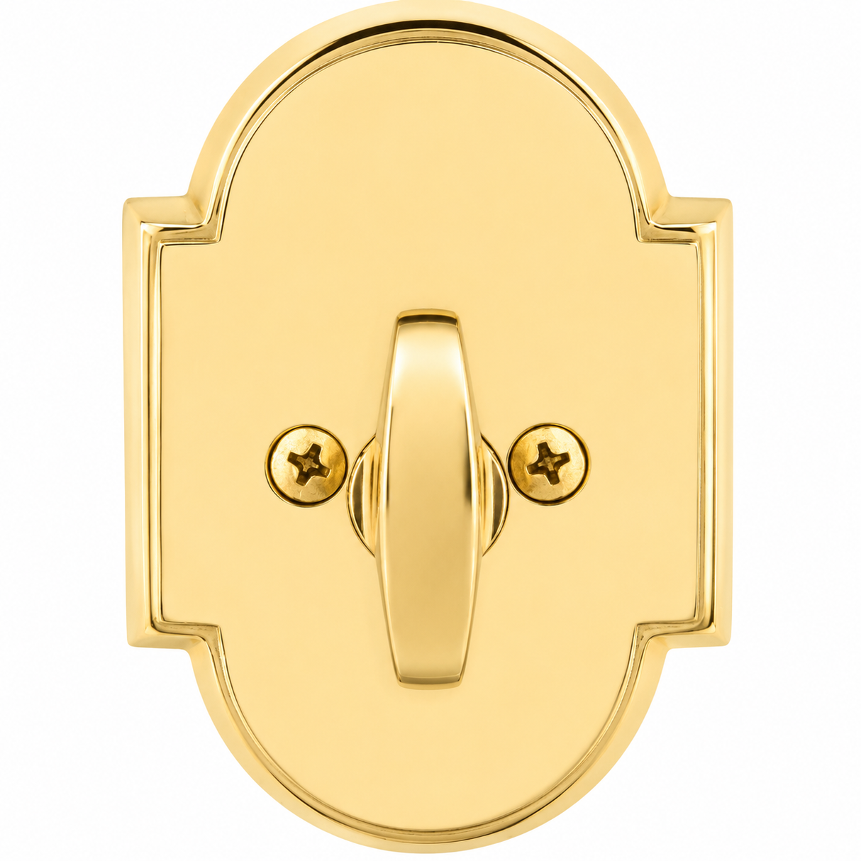 Emtek 8566US3 polished brass single sided deadbolt