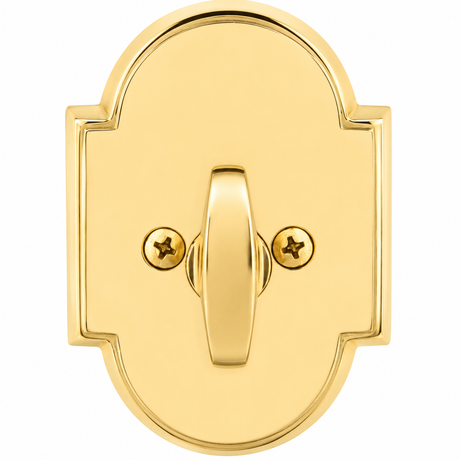 Emtek 8566US3 polished brass single sided deadbolt