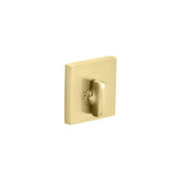 Emtek 8569US4 Square Single Sided Deadbolt with 2-3/8" and 2-3/4" Backset for 1-3/4" Door Satin Brass Finish