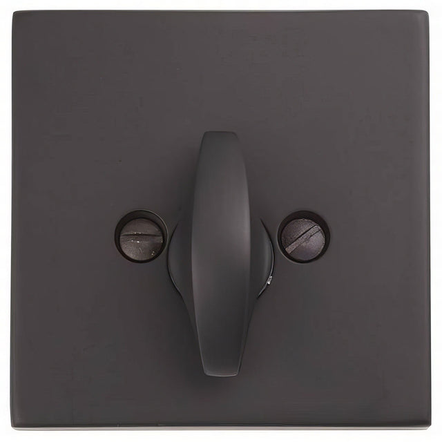 Emtek 8569US19 flat black single sided deadbolt