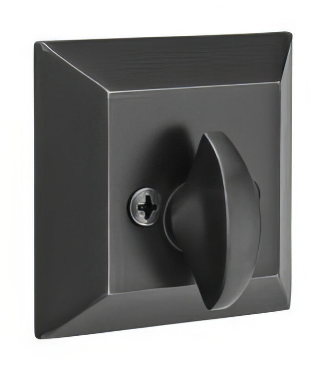 Emtek 8578US19 flat black single sided deadbolt