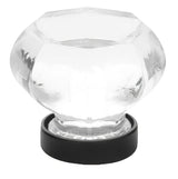 Emtek 86010US19 black cabinet knob