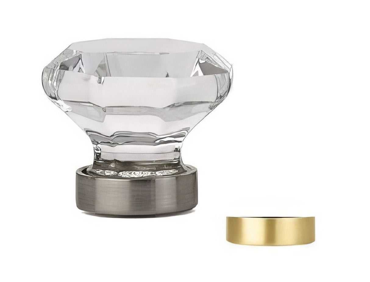 Emtek 86010US4 satin brass cabinet knob