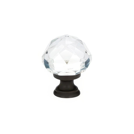 Emtek 86012US19 black cabinet knob