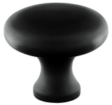 Emtek 86014US19 flat black cabinet knob