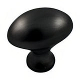 Emtek 86015US19 flat black cabinet knob