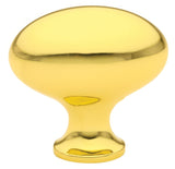 Emtek 86016US3 polished brass cabinet knob