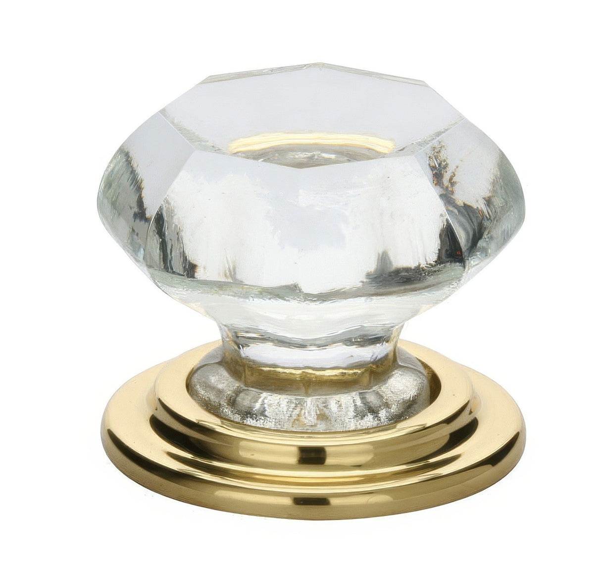 Emtek 86028US3 polished brass cabinet knob