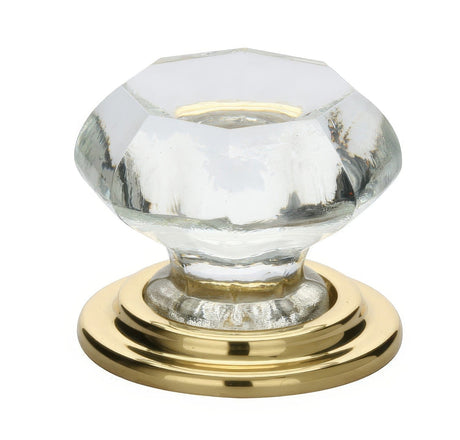 Emtek 86028US3 polished brass cabinet knob