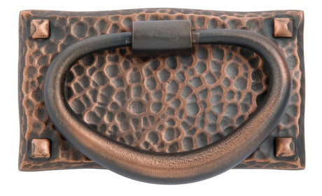 Emtek 86041US10B Arts and Crafts, Designer Brass cabinet pull in satin stainless, additional view