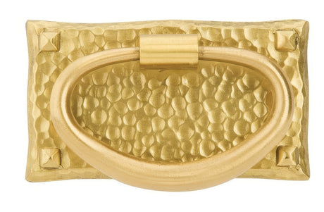 Emtek 86041US4 Arts and Crafts, Designer Brass cabinet pull in satin stainless, additional view