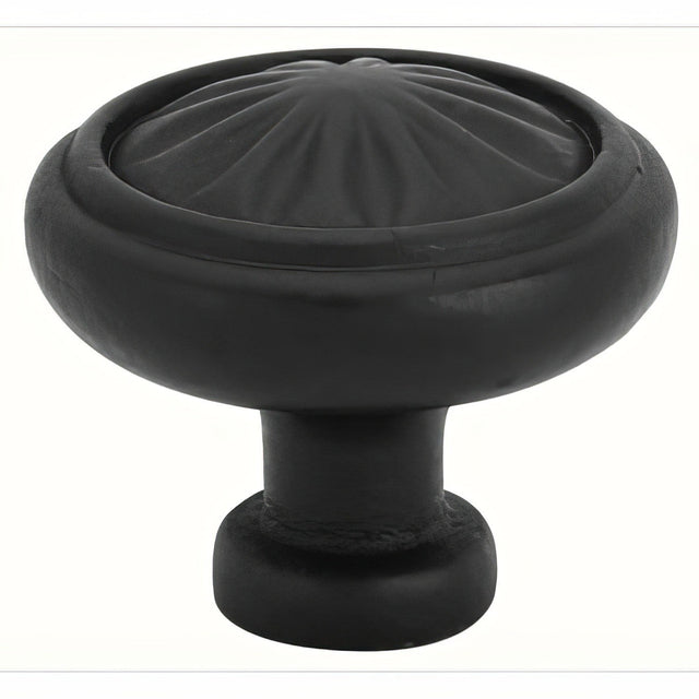 Emtek 86091FB flat black cabinet knob