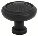 Emtek 86092FB flat black cabinet knob
