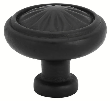 Emtek 86092FB flat black cabinet knob