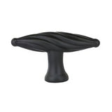 Emtek 86098FB flat black cabinet knob
