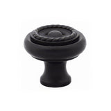 Emtek 86113US19 flat black cabinet knob