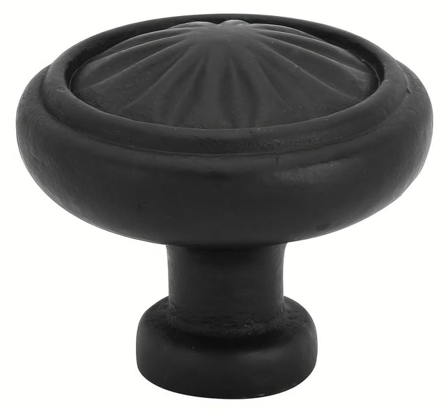 Emtek 86116FB flat black cabinet knob
