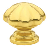 Emtek 86121US3 polished brass cabinet knob