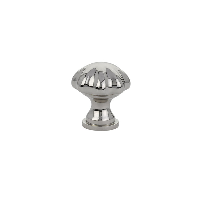 Emtek 86122US14 Melon 1-1/4" Cabinet Knob Polished Nickel Lifetime Finish