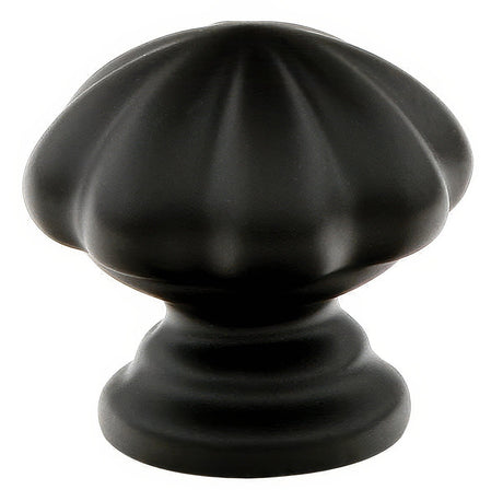 Emtek 86122US19 flat black cabinet knob