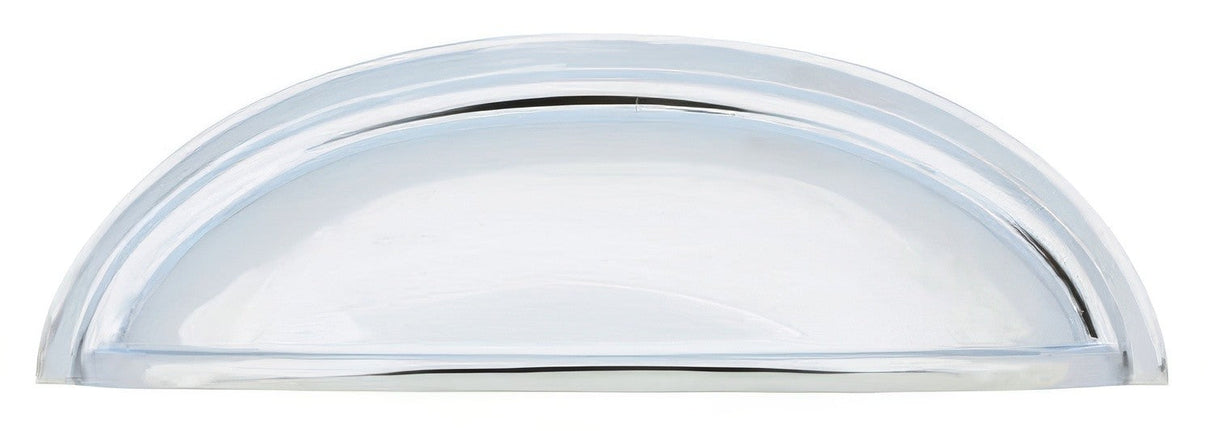 Emtek 86123US26 Classic Brass cup pull in satin stainless, additional view