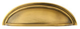 Emtek 86123US7 Classic Brass cup pull in satin stainless, additional view
