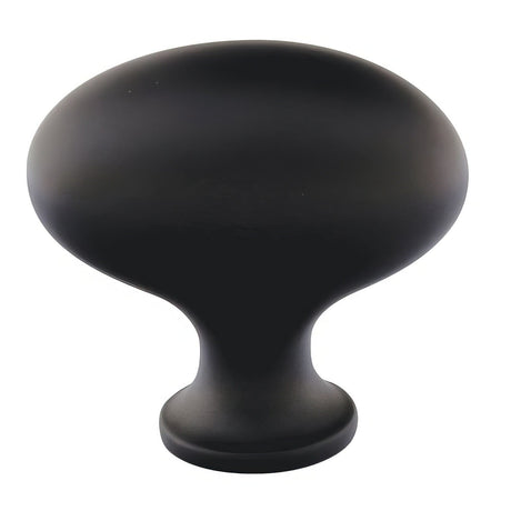 Emtek 86124US19 flat black cabinet knob