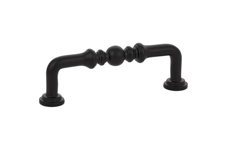 Emtek 86129US19 Spindle Cabinet Pull with 3-1/2" Center To Center Flat Black Finish