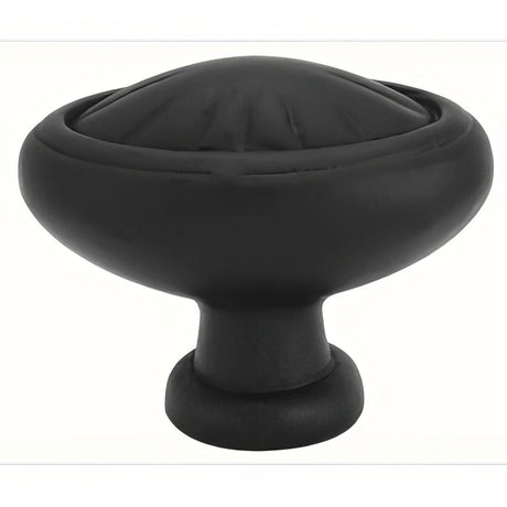 Emtek 86143FB flat black cabinet knob