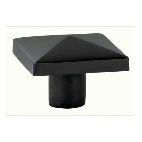 Emtek 86146FB flat black cabinet knob