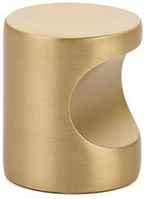 Emtek 86151US4 satin brass finger cabinet pull