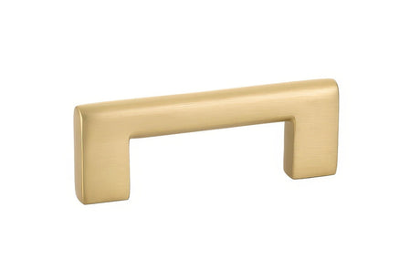 Emtek 86161US4 satin brass bar cabinet pull