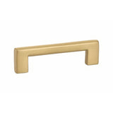 Emtek 86165US4 satin brass bar cabinet pull