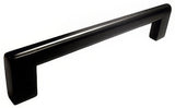 Emtek 86166US19 flat black bar cabinet pull