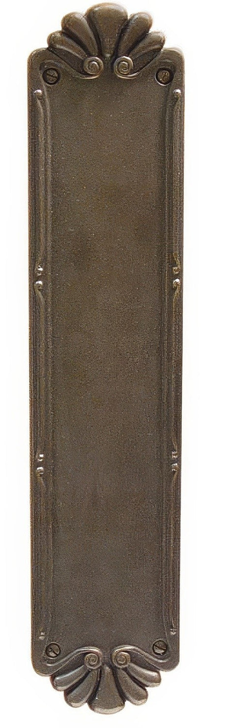 Emtek 86181MB Lost Wax / Tuscany Bronze push plate, additional view