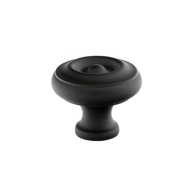 Emtek 86201US19 flat black cabinet knob