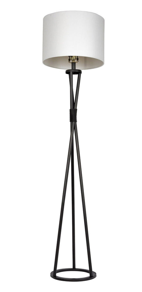 Craftmade 86203 1 Light Metal Base Floor Lamp in Flat Black