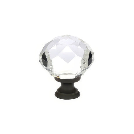 Emtek 86209US19 flat black cabinet knob