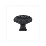 Emtek 86230FB flat black cabinet knob