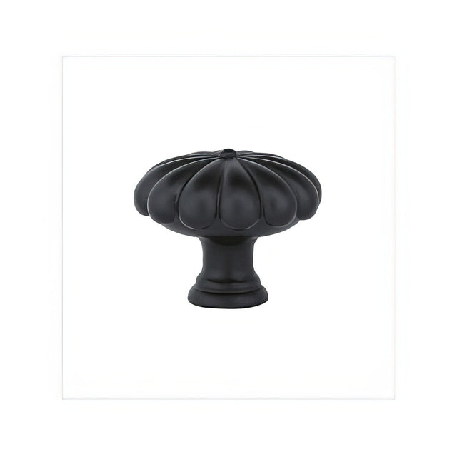 Emtek 86230FB flat black cabinet knob