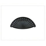 Emtek 86232FB flat black cup pull