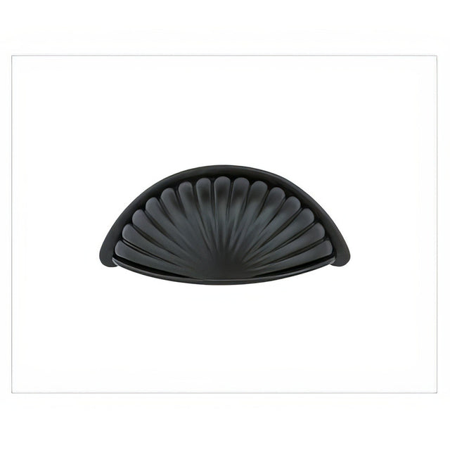 Emtek 86232FB flat black cup pull