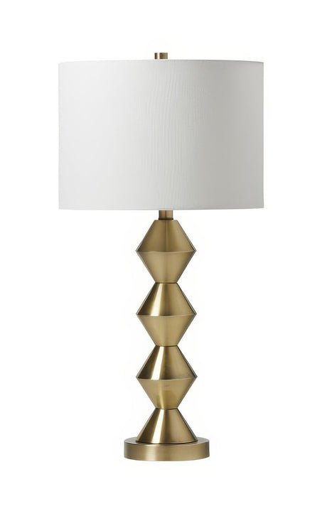 Craftmade 86244 1 Light Plated Metal Base Table Lamp in Satin Brass