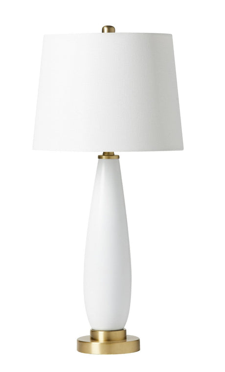 Craftmade 86249 1 Light Glass/Metal Base Table Lamp in Satin Brass