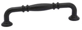 Emtek Ribbed Cabinet Pull with 6" Center To Center in Flat Black Bronze
